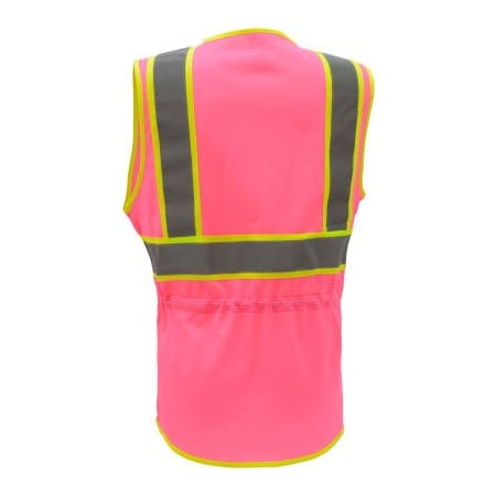 Gss Safety GSS Safety Pink Two Tone Lady Vest-4XL/5XL 7806-4XL/5XL